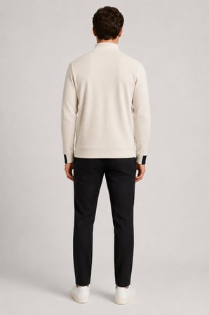 Cep Detaylı Fermuarlı Dik Yaka Sweatshirt