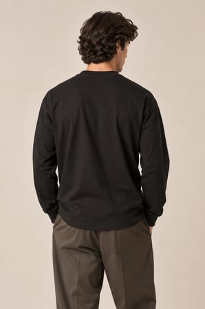 Bisiklet Yaka Cep Detaylı Sweatshirt