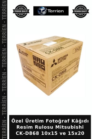 Özel Üretim Fotoğraf Kâğıdı Resim Rulosu Mitsubishi CK-D868 10x15 ve 15x20