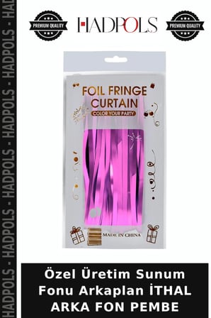 Özel Üretim Sunum Fonu Arkaplan İTHAL ARKA FON PEMBE