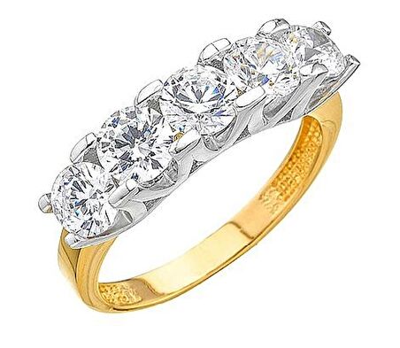 14 Ayar Altın Beştaş Yüzük E332