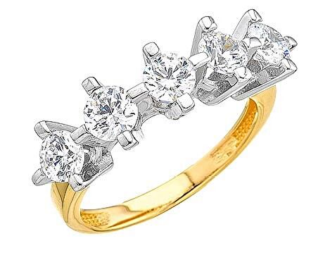 14 Ayar Altın Beştaş Yüzük E336