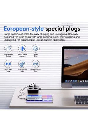 sonx Akım Korumalı Avrupa Tip-C USB Soket Kartı 2 Metre - Güvenli ve Uzun Kablo Çözümü