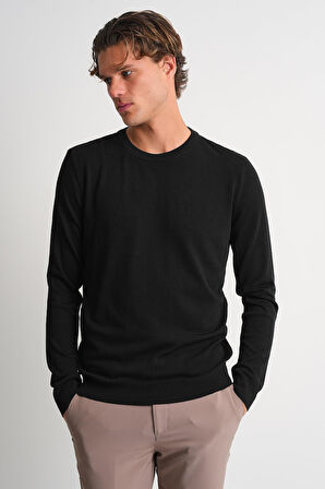 ALEXANDERGARDI Bisiklet Yaka Basic Erkek Triko Kazak