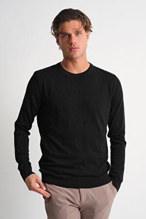 ALEXANDERGARDI Bisiklet Yaka Basic Erkek Triko Kazak