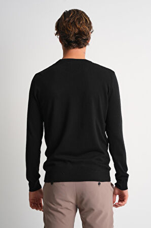 ALEXANDERGARDI Bisiklet Yaka Basic Erkek Triko Kazak