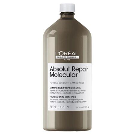 Loreal Professionnel Serie Expert Absolut Repair Molecular Tüm Yıpranmış Saçlar İçin Arındırıcı Şampuan 1500 ML