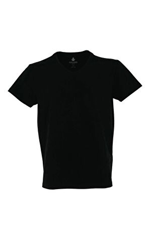 Elpiella V-Yaka Kadın T-shirt Milestone - Siyah