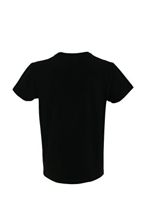Elpiella V-Yaka Kadın T-shirt Milestone - Siyah