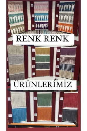 Perde Kenarına ve Çeyiz Ürünlerinin Kenarına Bulyon Saçak 12metre- Lacivert