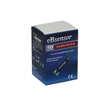 EbSensor Kan Şekeri Ölçüm Stribi 50 Strip