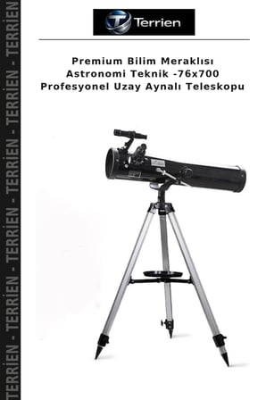 Premium Bilim Meraklısı Astronomi Teknik -76x700 Profesyonel Uzay Aynalı Teleskopu