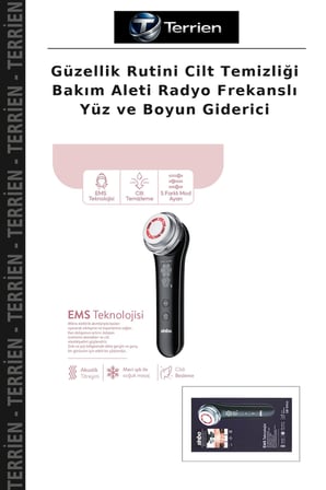 Güzellik Rutini Cilt Temizliği Bakım Aleti Radyo Frekanslı Yüz ve Boyun Giderici