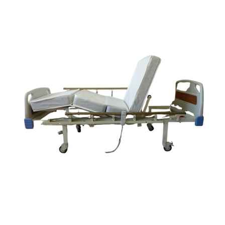PY152 2 Motorlu ABS Başlıklı Hasta Karyolası + 4 Parçalı Yatak