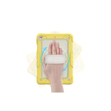 Apple İpad 5 Air 9.7 Kılıf Strap New Tablet Kapak - Sarı iegxx