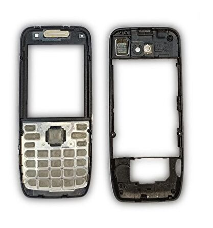 Nokia E55 Kapak Nokia E55 uyumlu Siyah Renk ön Kapak ve Tuş Takımı