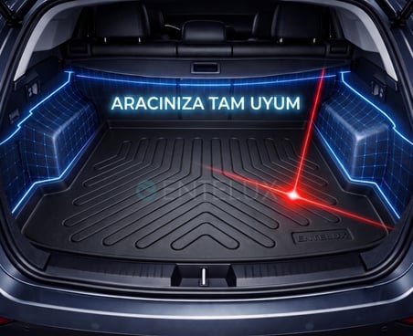 Volkswagen Tiguan (Alt Bagaj) 1.4 Tsi Lounge 2017 ile Uyumlu TPE 3D Premium Bagaj Havuzu