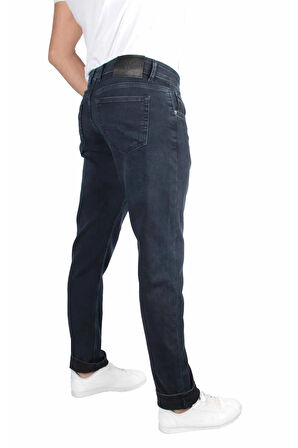 Likralı Rahat Kalıp Erkek Örme Kot Pantolon 1297l