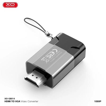 Dijital Parça Ekran Kablosu Bağlantı Ucu HDMI to VGA Video Dönüştürücü Adaptör (GB014) 1080P