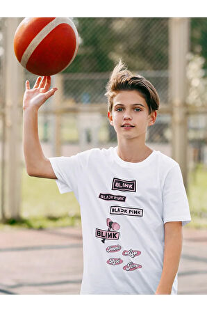 Blackpink Baskılı Unisex Müzik Grubu Çocuk Tişört (1-12 Yaş)