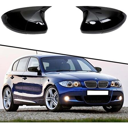 BMW E87 Batman Yarasa Ayna Kapağı 2004-2011 Parlak Siyah