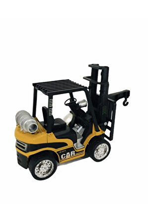 Çek Bırak Sesli Işıklı Metal Forklift Oyuncak