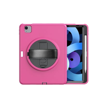 Apple İpad 2022 10.9 (10.nesil) Kılıf Hand Strap Tablet Kılıfı - Pembe iegxx