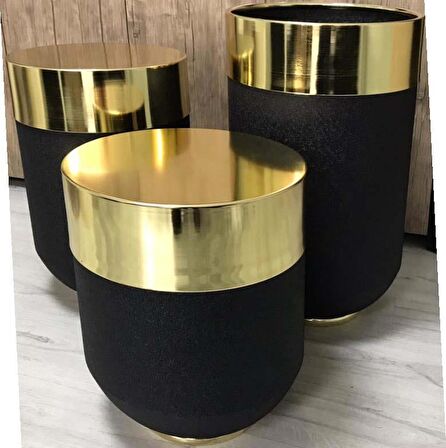 DEKORATİF BÜYÜK GOLD MASA, Darbuka Masa 70 cm