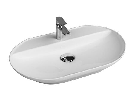 QUARTER BATH Smooth Line Tezgah Üstü Lavabo 72x46