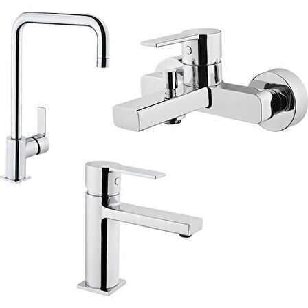 Artema Flo S Batarya Seti, Banyo + Lavabo + Eviye Bataryası
