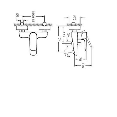 Artema X-Line Banyo Bataryası A42324 + Artema Samba 3F El Duş Takımı A45679STA Set