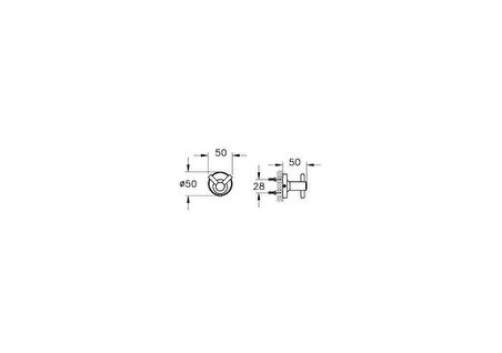 VitrA Base 300 Krom İkili Askı A44111