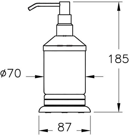 VitrA Base 300 Krom Sıvı Sabunluk A44143