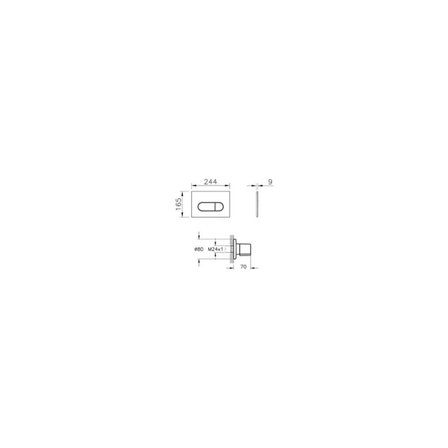 Root Round 800-2036 Kumanda Paneli ve Stop Valf Seti, Mat Siyah (740-2280, A41461GR)