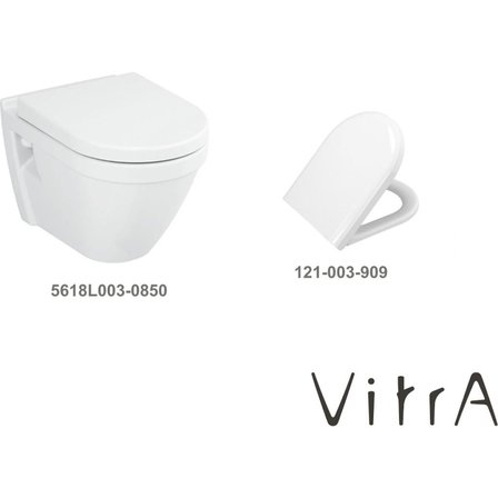 S50 Asma Klozet 5618L003-0850, Vitra Universal Soft Klozet Kapağı 121-003-909
