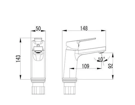 CREAVİT LUNA BANYO BATARYASI + LUNA LAVABO BATARYASI + DOPPO LONG TEPE DUŞ SİSTEMİ İKİLİ SET