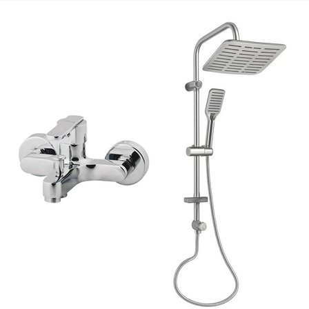 CREAVİT VEGA BANYO BATARYASI + DOPPO SİENA TEPE DUŞ SİSTEMİ İKİLİ SET