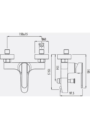 CREAVİT VEGA BANYO BATARYASI + DOPPO SİENA TEPE DUŞ SİSTEMİ İKİLİ SET