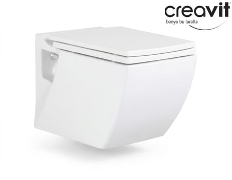 CREAVİT TREND ASMA KLOZET + DUROPLAST YAVAŞ KAPAK + VİTRA GÖMME REZERVUAR SET 