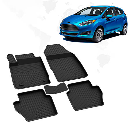 Ford Fiesta 4D Havuzlu Paspas 2015-2017 A+Kalite