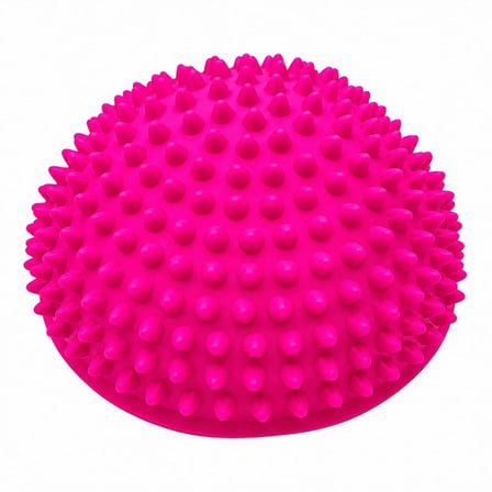 Delux Serisi Fitness Aleti Yoga Jimnastik MSJB-10 Masajlı Yarım Denge Topu Pembe
