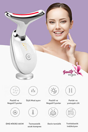 Yüz Ve Boyun Ems Güzellik Cihazı + A Serum( Gıdı,sarkma,kırışıklık)