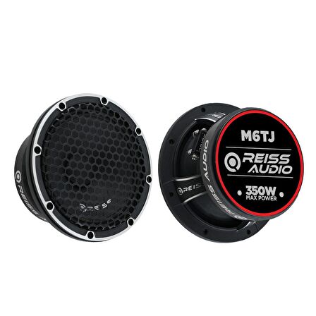 Reiss Audio Rs-M6TJ Çifti 700wat-300w Rms Metal Kapaklı 16 cm Oto Midrange Hoparlör