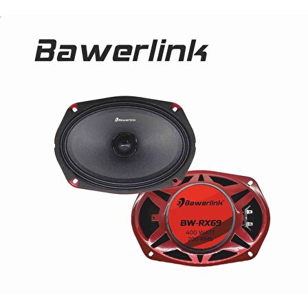 Bawerlink Bw-rx69 Deprem Serisi Oval Kurşun Göbek 6x9 Oto Midrange Hoparlör Çifti 800w-400w Rms