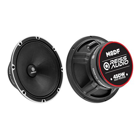 Reiss Audio Rs-m8df 20 Cm Oto Midrange Hoparlör Deprem Serisi Çifti 900watt -400 Rms