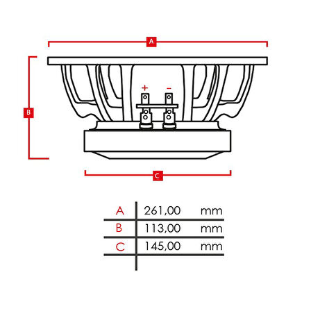 DYNAMAT AZAP-25 Oto Midrange 25cm 400 Watt 2 Adet