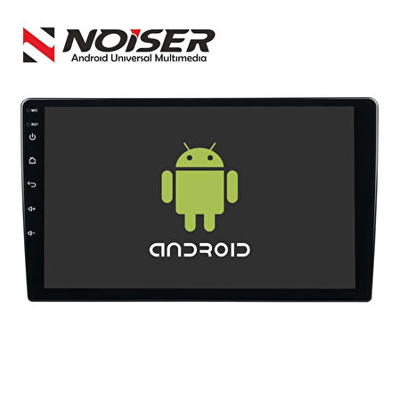 Noiser NS-1025 10" inc Android 11  A133 İşlemci 4 Ram + 64 Hafıza  Q LED+Carplay Multimedia Oto Teyp