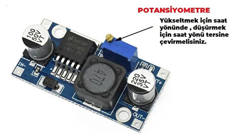 LM2596 Ayarlanabilir DC DC Voltaj Düşürücü Step Down