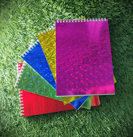 BLOKNOT 4LÜ SET RENKLİ ÇİZGİSİZ A5 DEFTER