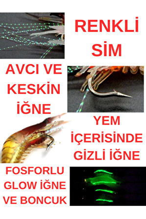 Eagenset Fosforlu Glow Silikon Karides Yapay Yem Turuncu